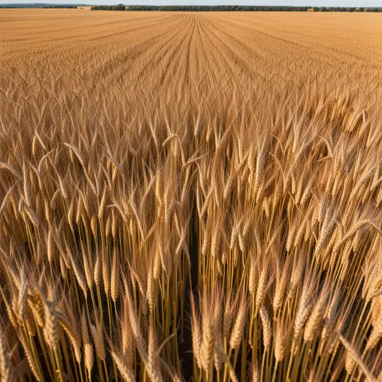 Visual representation of "stubble" - The short stalks left sticking out of the ground after a crop has been cut and harvested.