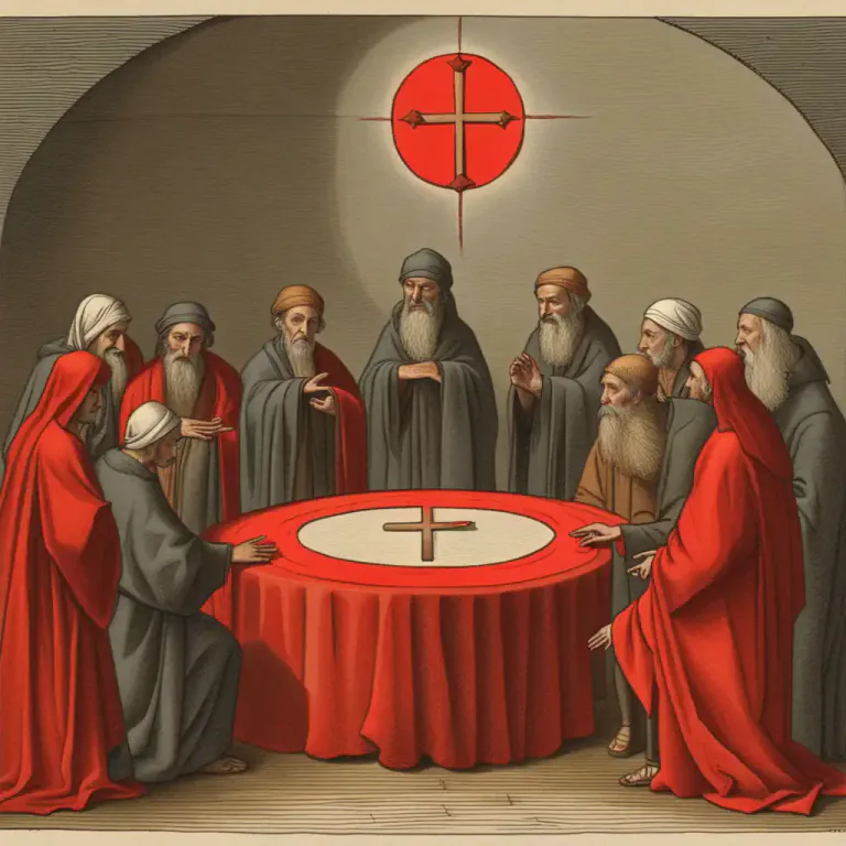 Visual representation of "demonize" - To mark someone or something as a source of evil in a religious context