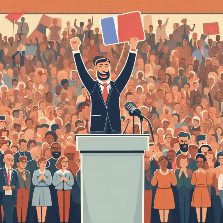 Visual representation of "rally around" - to gather support for a cause