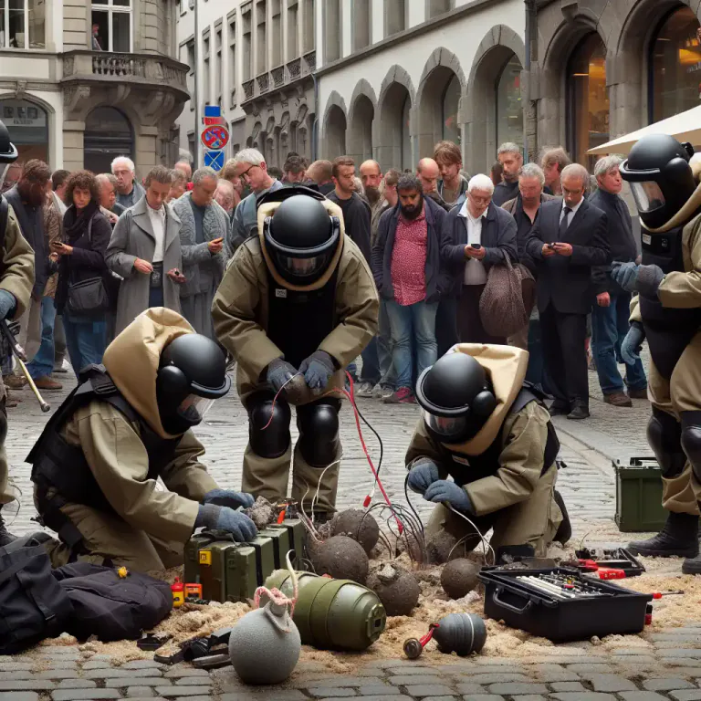 Visual representation of "disarm" - To make a device, such as a bomb safe by removing or stopping its active parts