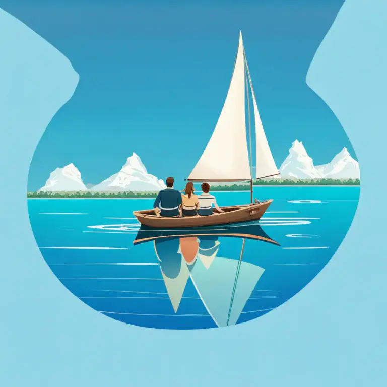 Visual representation of "merrily" - Without worrying, carefree.