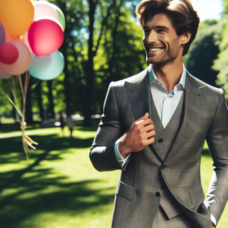 Visual representation of "debonair" - Cheerful and carefree.