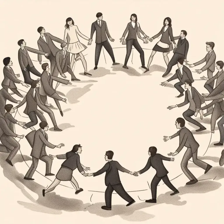 Visual representation of "rid of" - To forcefully push away or reject something or someone.