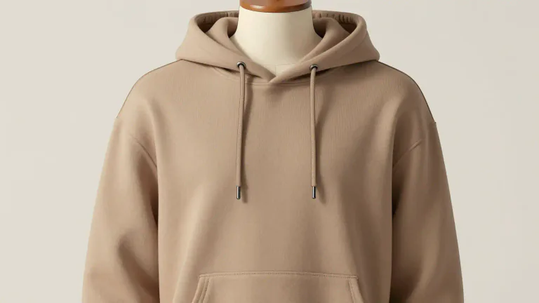 Visual representation of "hoody" - A type of sweatshirt, with a hood and often a large pocket in front, typically with a drawstring to adjust the hood opening.