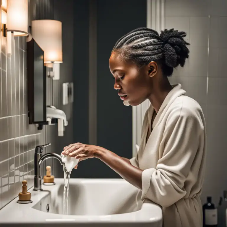 Visual representation of "scrub up" - To clean oneself or something thoroughly