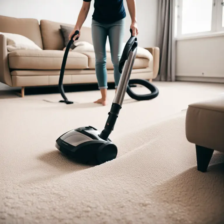 Visual representation of "vacuum" - To clean with a vacuum cleaner