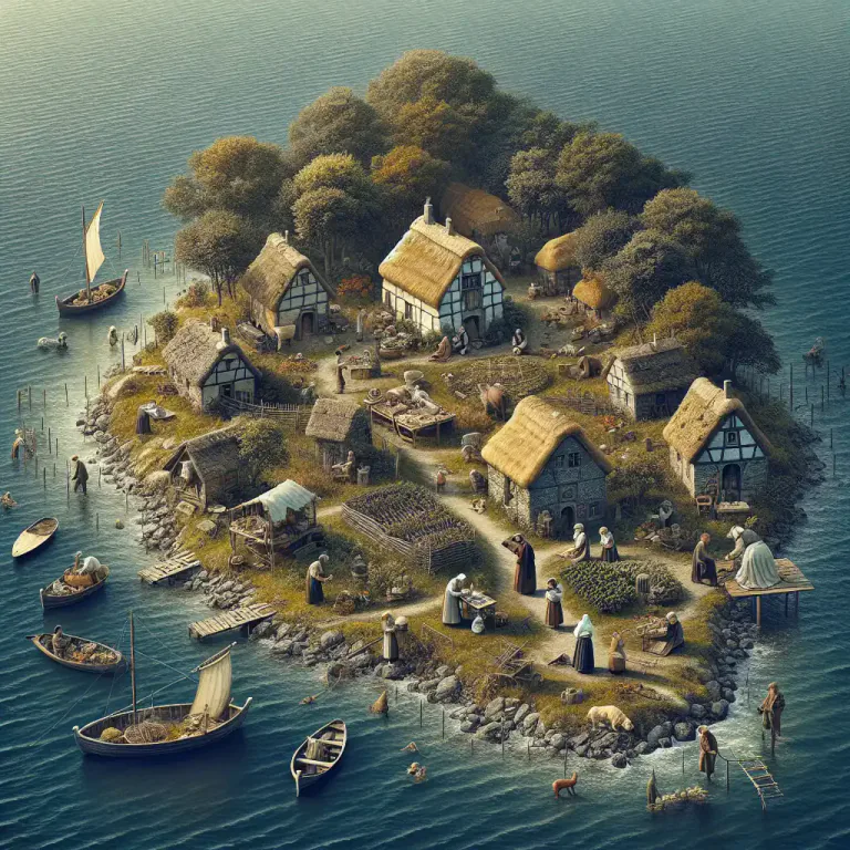Visual representation of "insularity" - The condition of being separated or remote from other places or people.