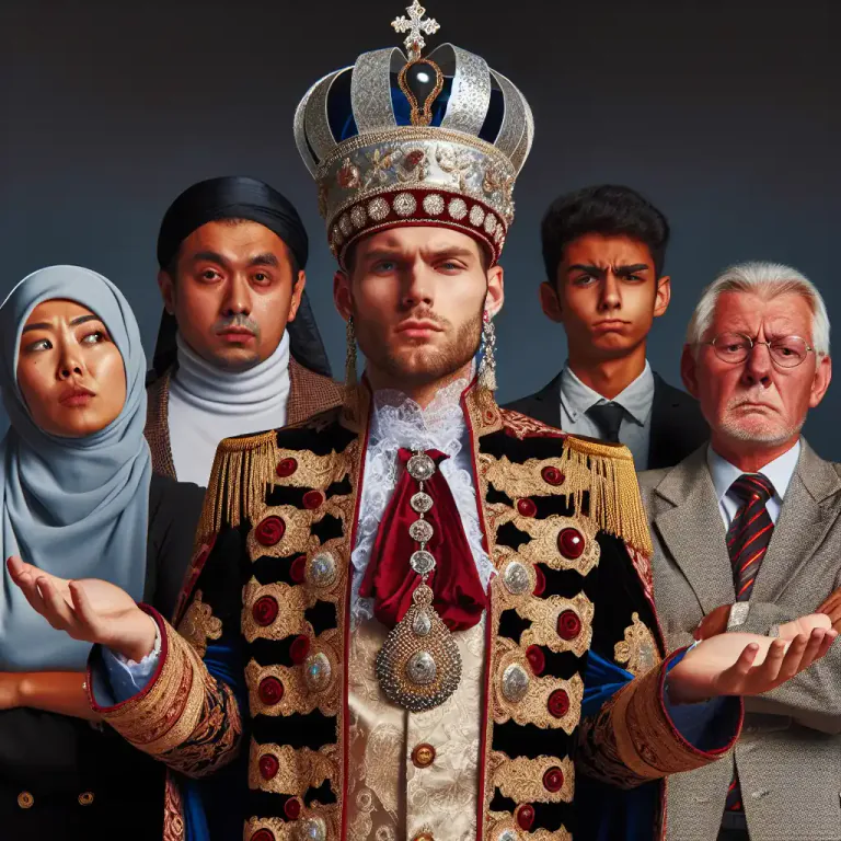 Visual representation of "pope" - Used in context of mocking someone who's acting imprudently superior