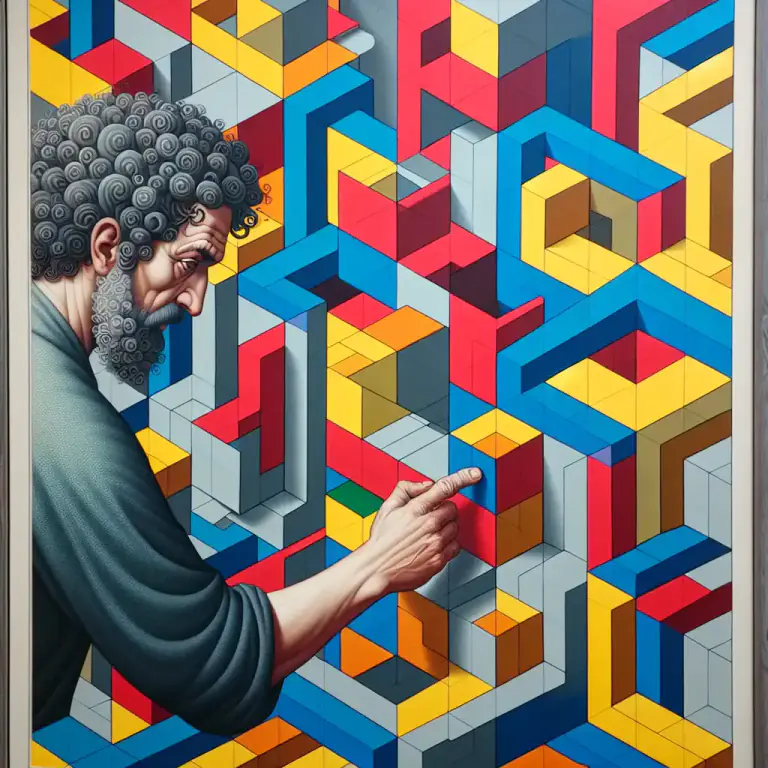 Visual representation of "formalism" - An approach in art, music, or literature that emphasizes form and structured patterns over expression or emotion.