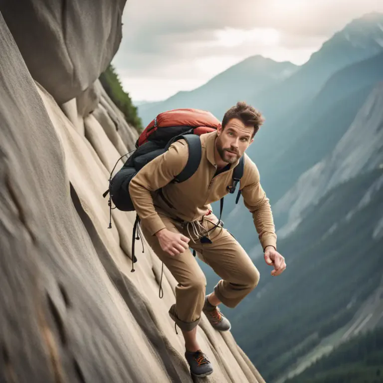 Visual representation of "scale" - To climb something steep