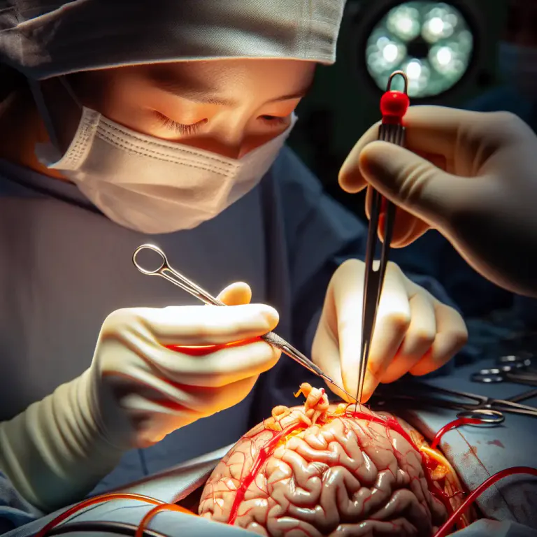 Visual representation of "shunt" - A surgical procedure connecting two parts of the body to allow flow between them