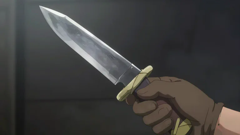 Visual representation of "shiv" - A slang term for a sharp or homemade knife, often used as a weapon.