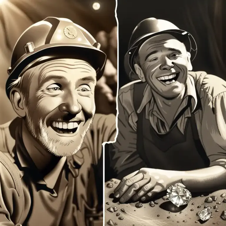 Visual representation of "a flash in the pan" - In mining, an early encouraging result from an undertaking that later fails to live up to its promises