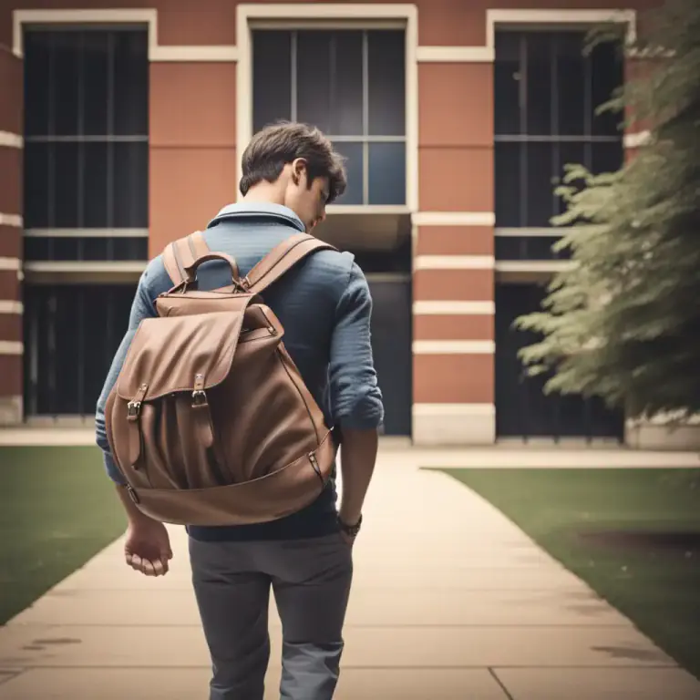 Visual representation of "drop out" - To leave school or an organization before you have finished a course