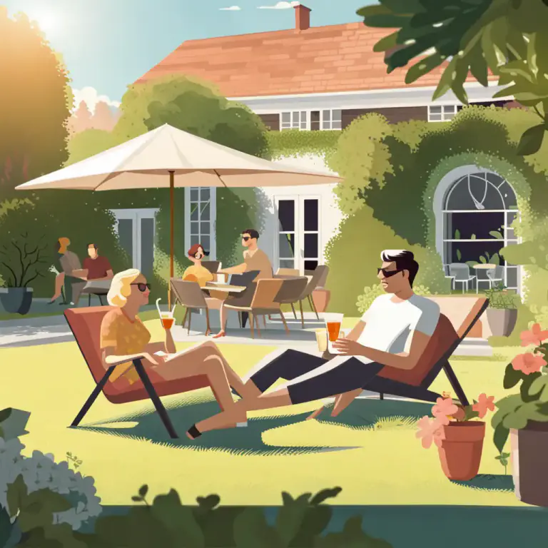 Visual representation of "while" - To spend time in a relaxed, pleasant way
