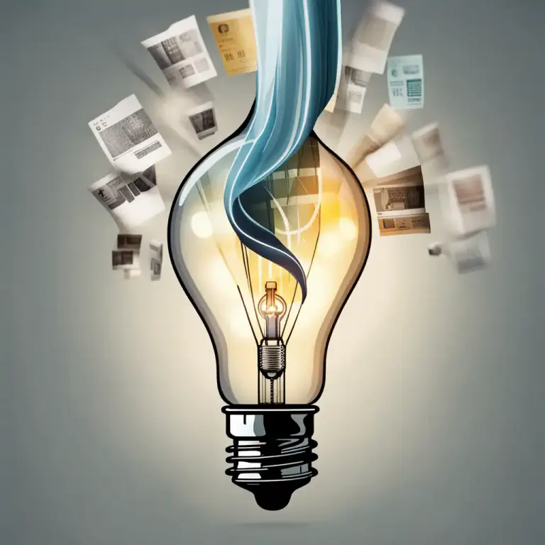 Visual representation of "in the light of something" - Considering a certain fact or event