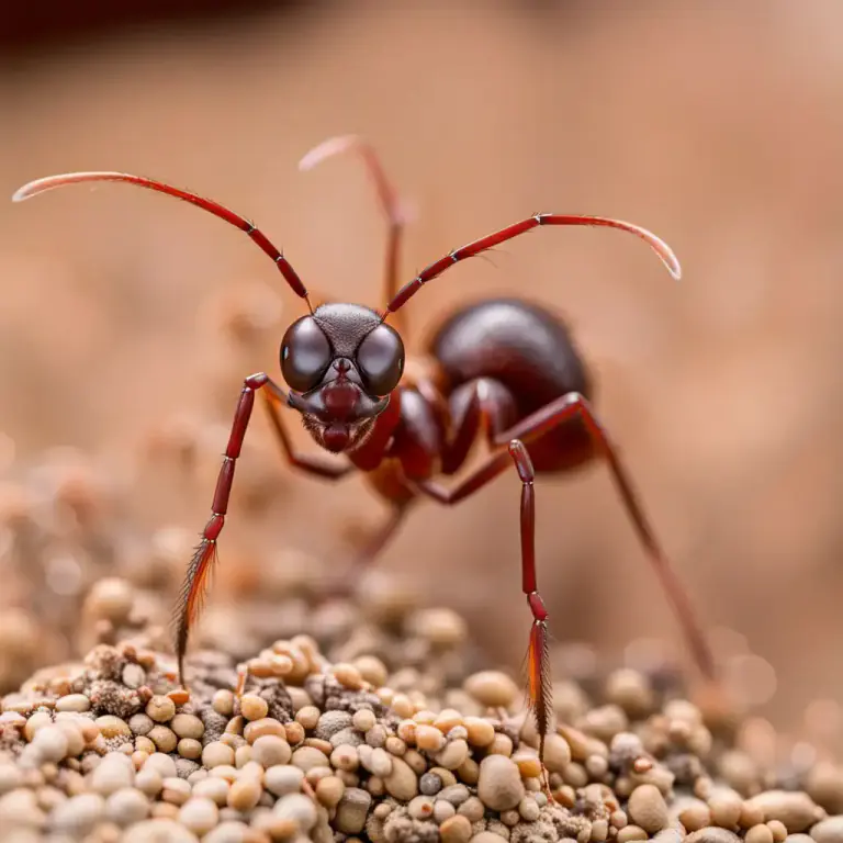 Visual representation of "footman" - An insect also known as a servant ant that protects the colony.