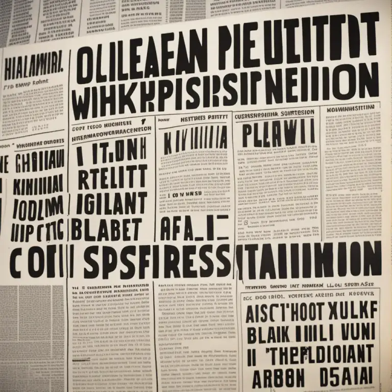 Visual representation of "black out" - To suppress or censor certain information