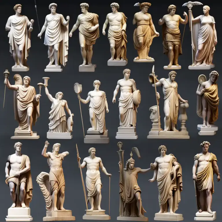 Visual representation of "god" - An image, idol, animal, or other object worshiped as divine or symbolizing a god.