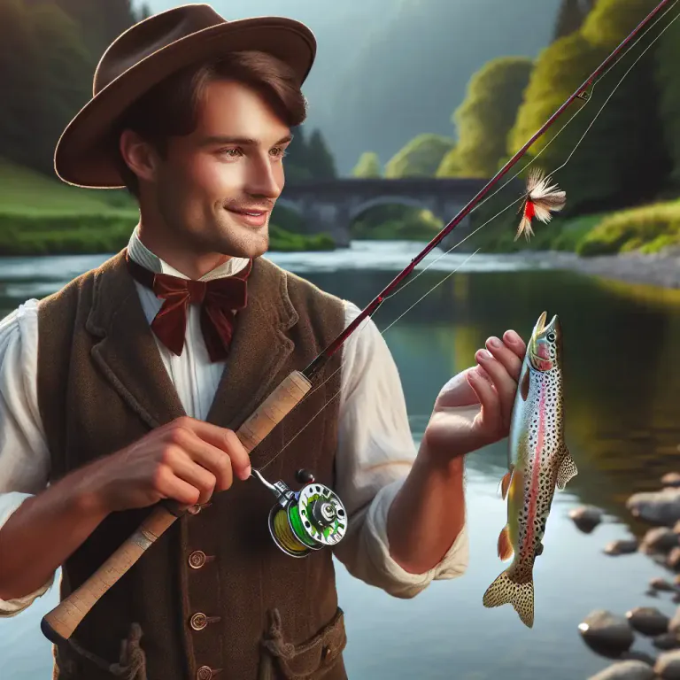 Visual representation of "streamer" - A type of fishing fly that imitates small fish.
