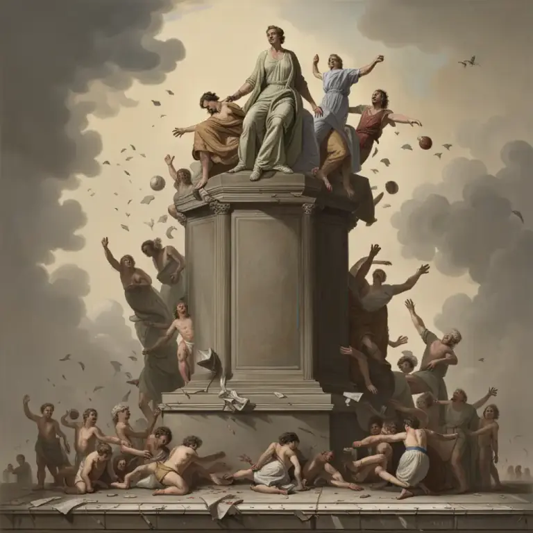 Visual representation of "mighty" - Powerful people or things collectively