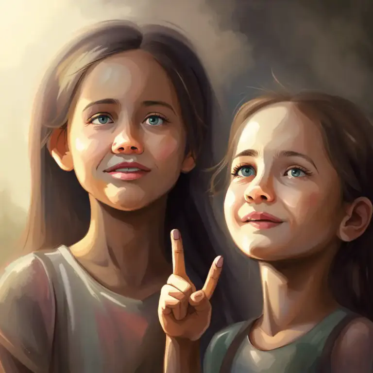 Visual representation of "look up" - To admire or respect someone.