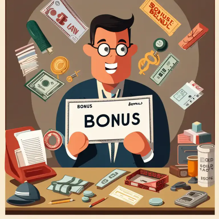Visual representation of "bonus" - An extra payment given to salespeople for selling a certain volume or number of items