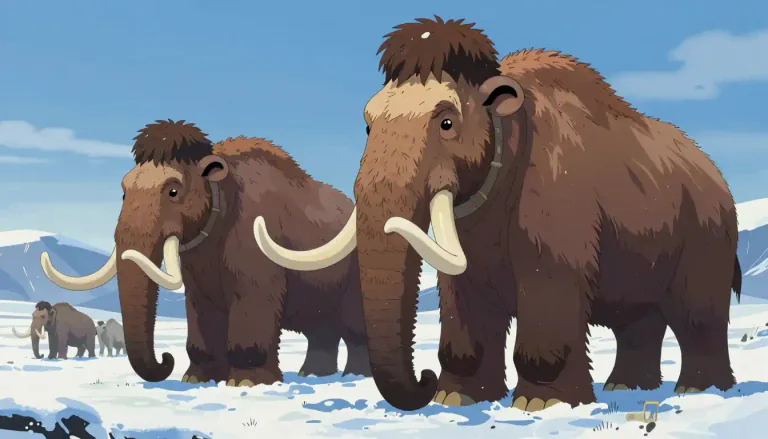 Visual representation of "megafauna" - Large or giant animals, especially those existing during the late Pleistocene period.