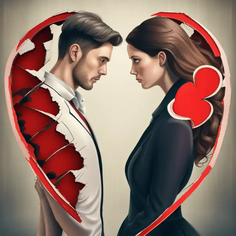 Visual representation of "separate" - to disunite, to part, to divorce