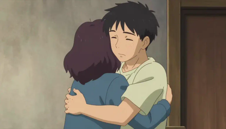 Visual representation of "hug" - (intransitive, transitive) To hold someone tightly in arms, usually with affection.