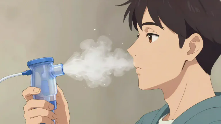 Visual representation of "aerosolized" - Converted into a fine spray or mist, usually referring to a substance that can be inhaled.