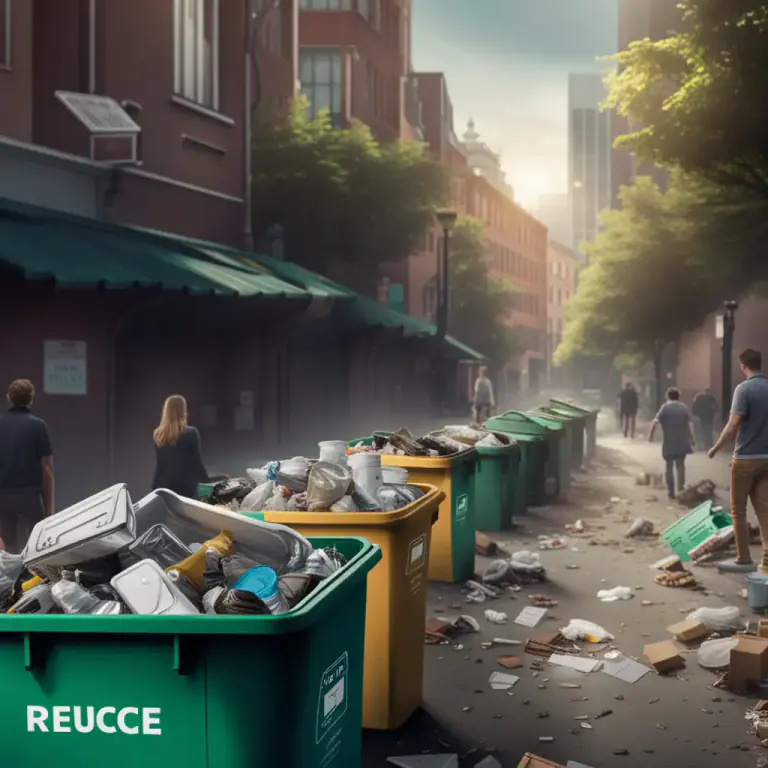 Visual representation of "the three Rs" - Three strategies to treat waste: reduce, reuse, and recycle.