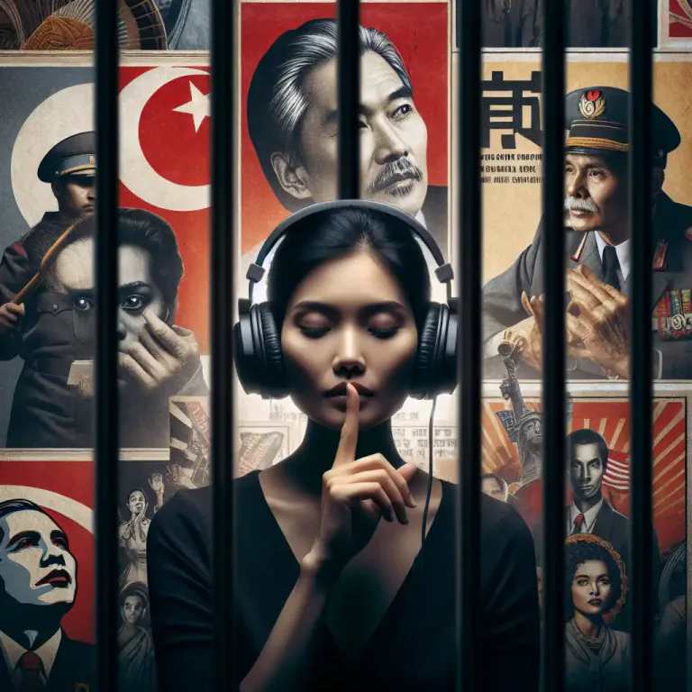 Visual representation of "brainwashing" - To make someone believe something by repeatedly telling them it's true and preventing any other information from reaching them.