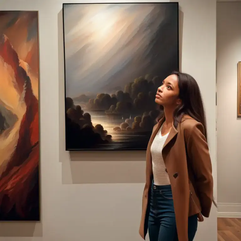 Visual representation of "affect" - The emotional response or mood that is inspired by an artistic work