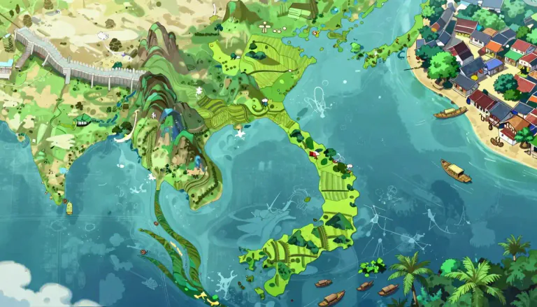 Visual representation of "vietnam" - A country in Southeast Asia