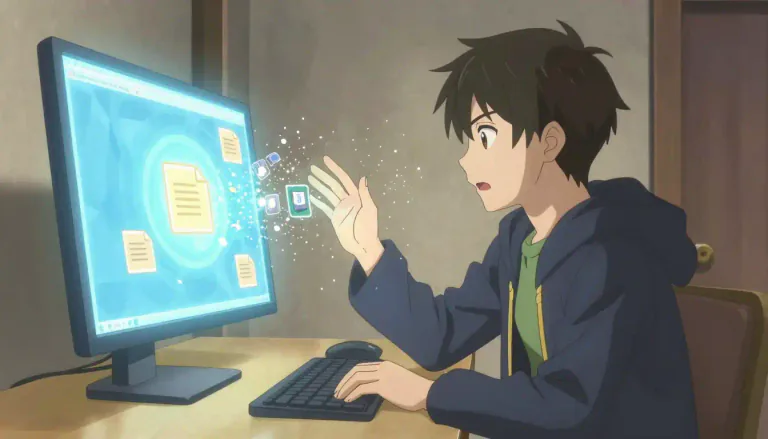 Visual representation of "delete" - To remove or erase something completely.
