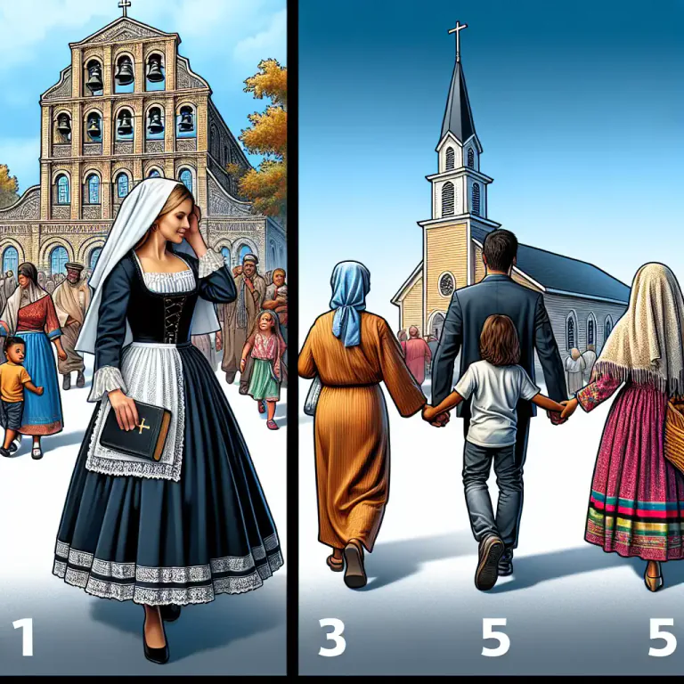 Visual representation of "churchgoing" - The action or practice of frequently going to church.