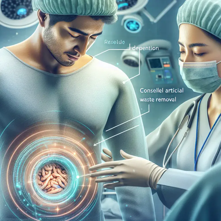Visual representation of "stoma" - An artificial opening made in the body of a person for medical reasons, to allow fluid or waste to leave the body.