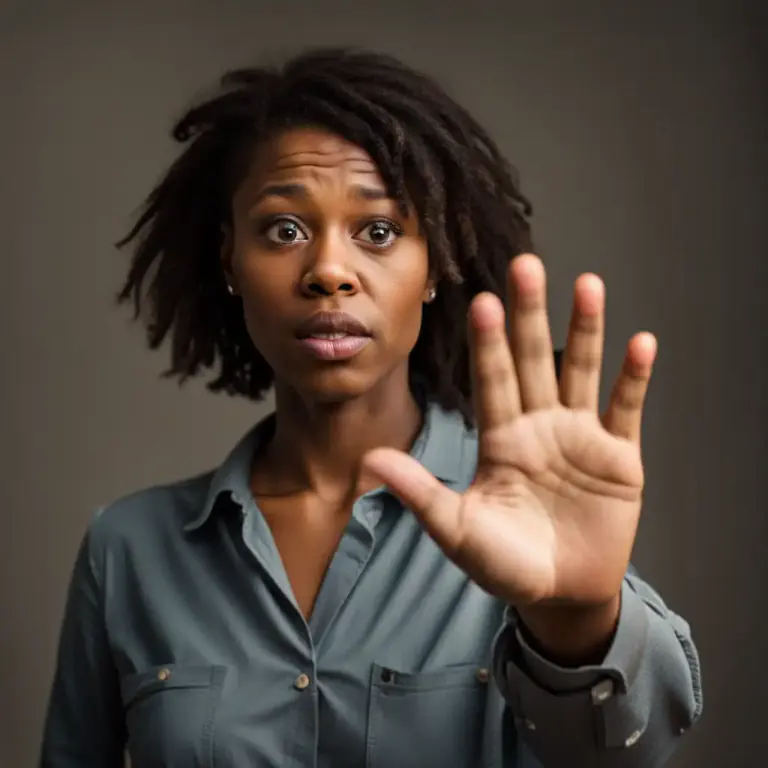 Visual representation of "who am I, who are you, etc. to do something?" - Used to question someone's authority or right to give orders or make a decision