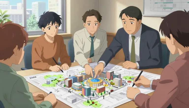 Visual representation of "scheme" - A big plan or idea for achieving something