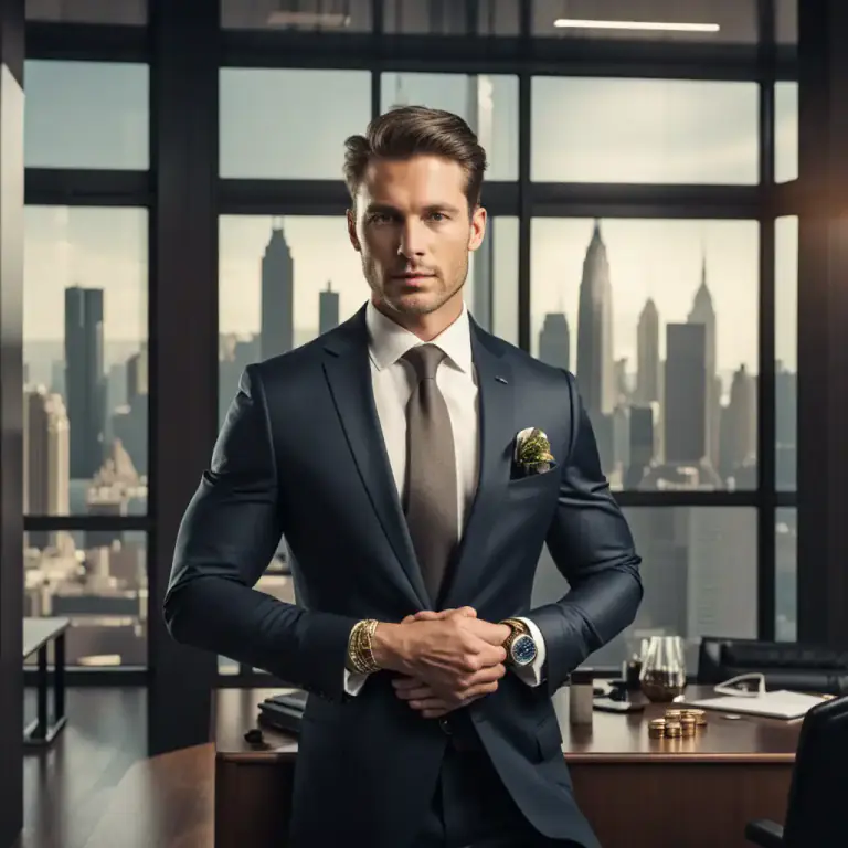 Visual representation of "a man/woman of substance" - A person who is rich and powerful or has an important position