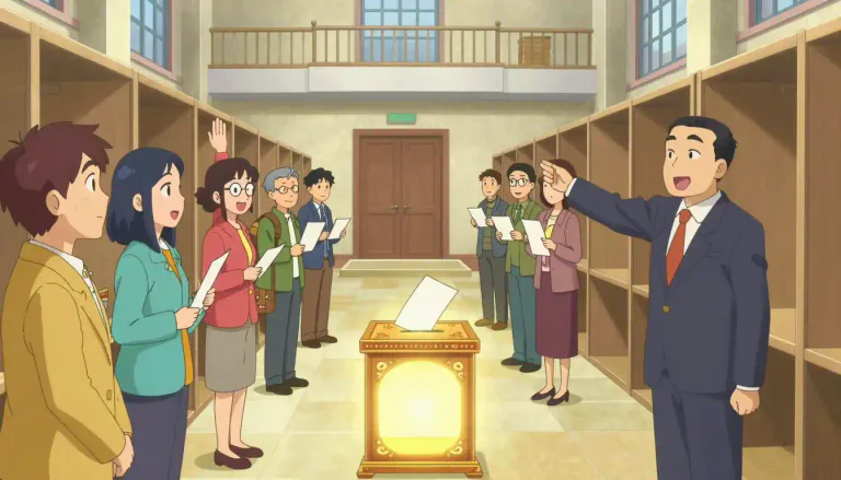 Visual representation of "poll" - The action of voting to choose someone or something in an election or meeting