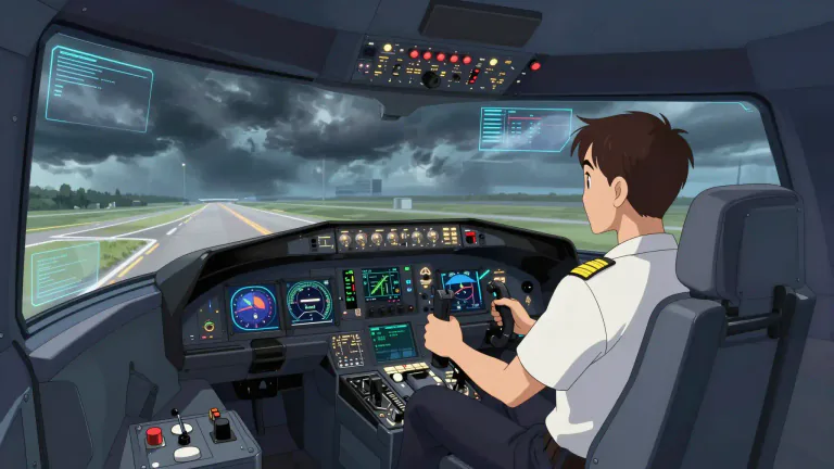 Visual representation of "simulator" - A machine or software that copies real conditions to create scenarios for training or testing.