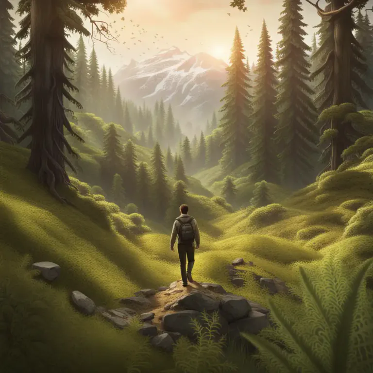 Visual representation of "bush" - An area covered in wild or uncultivated vegetation, unmanaged forests or grasslands.