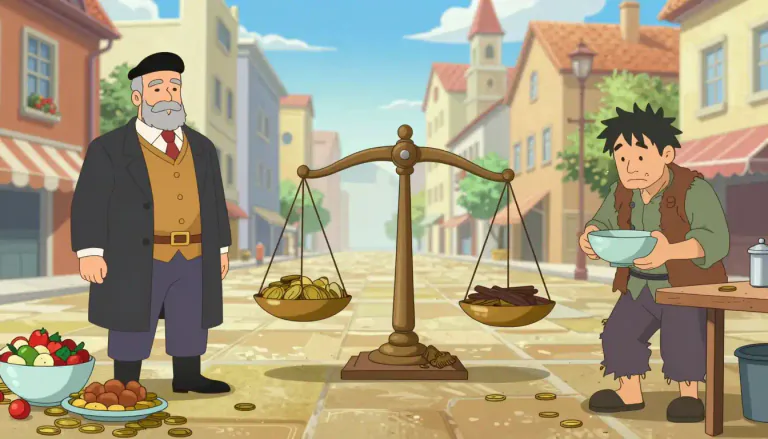 Visual representation of "inequality" - A situation where things are not equal, or someone is not treated fair