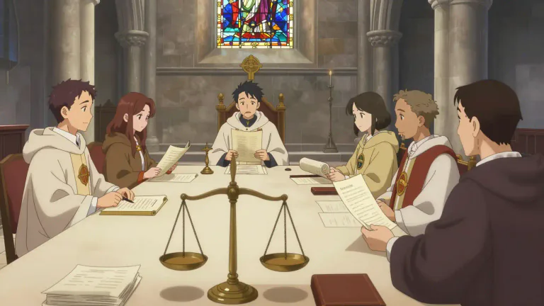 Visual representation of "ecclesia" - A term used in law to refer to the church and its governing body.