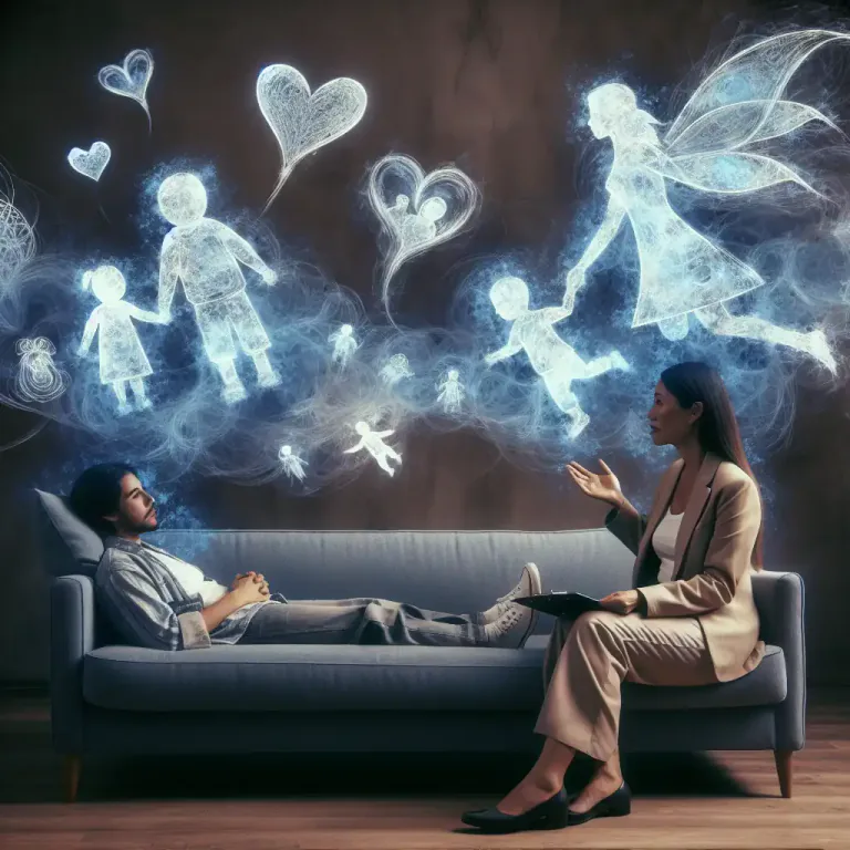 Visual representation of "transference" - In psychology, the redirection of feelings and desires, especially those unconsciously retained from childhood, towards a new object.