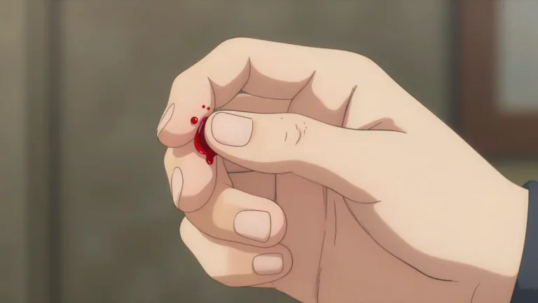 Visual representation of "bleed" - When a living creature loses blood, often because of an injury.