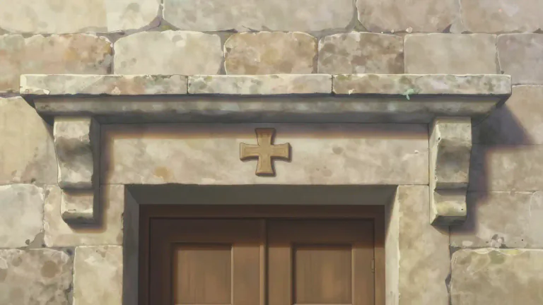 Visual representation of "crosshead" - A structural element situated above an opening, such as a door or window, that supports the weight of the wall above.