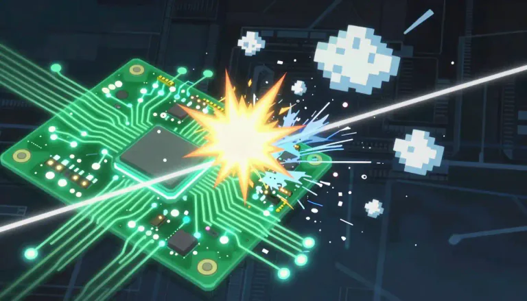 Visual representation of "noise" - Unwanted or random disturbances in an electrical signal or data in processing.